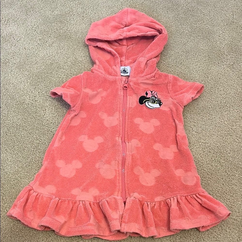 Disney Pink Minnie Mouse Kids Swim Coverup